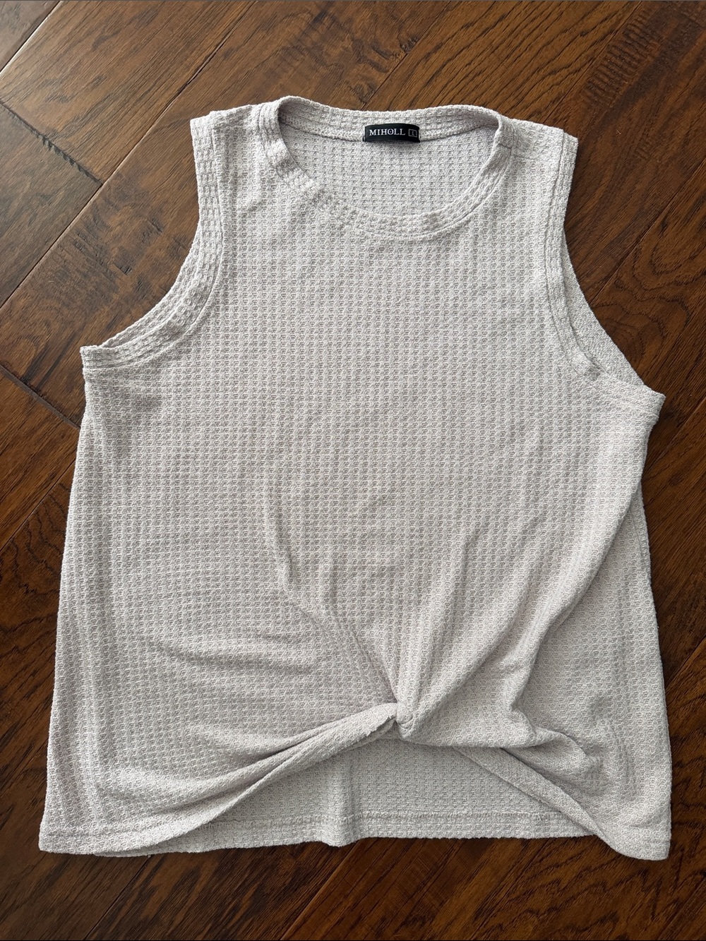 MIHOLL Cozy Cream Waffle Knit Tank